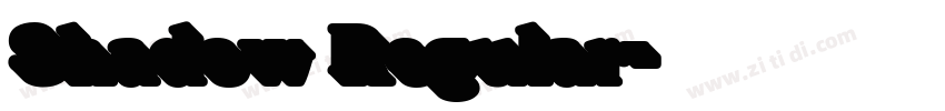 Shadow Regular字体转换